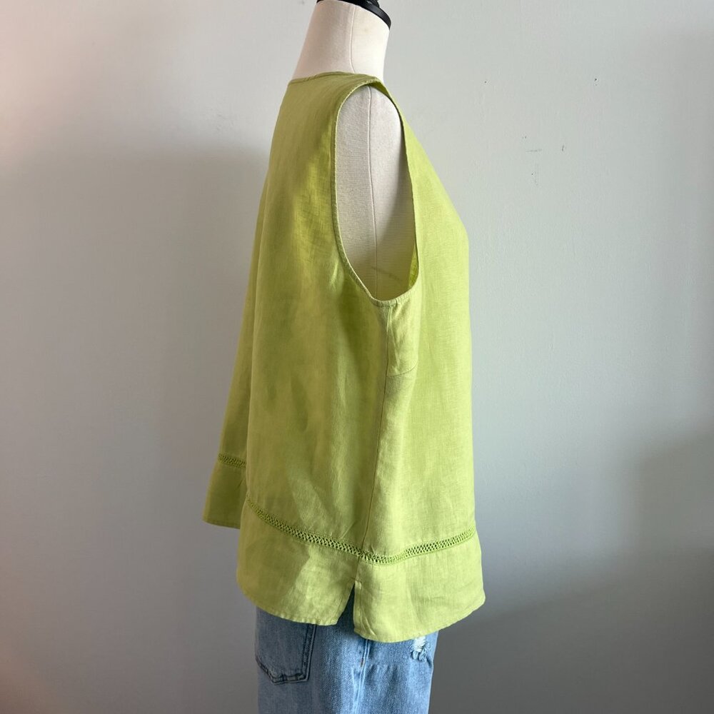 Parisian Works tunic top 100% Linen Size XL - Picture 3 of 7